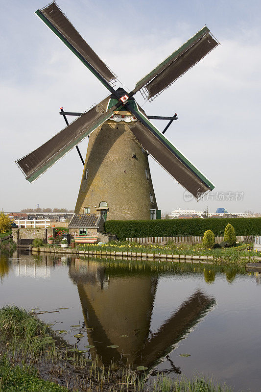 Kinderdijk 7号的风车